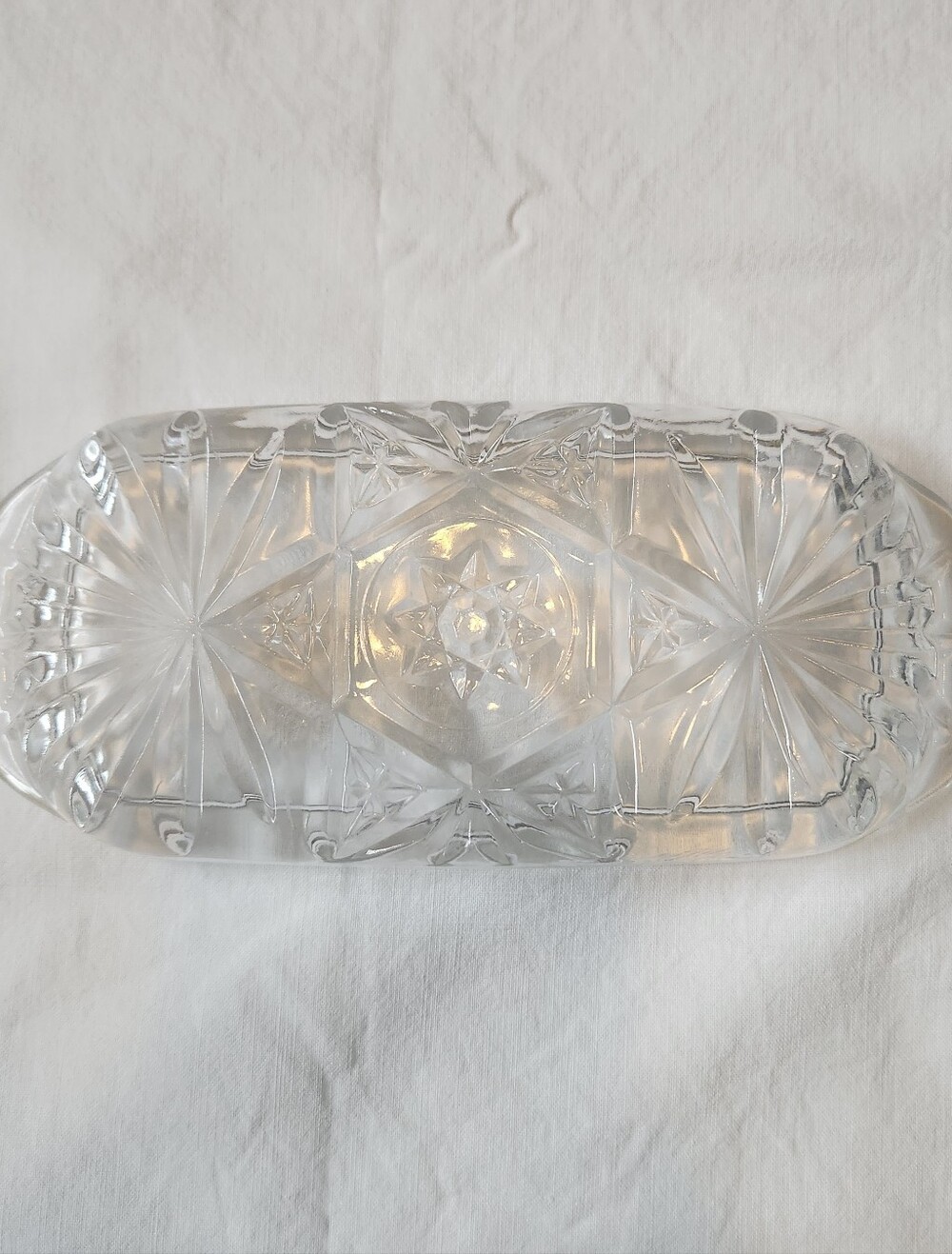 Vintage Anchor Hocking Clear Glass Butter Dish - Picture 6 of 7